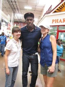 Brianna, Bolt and me